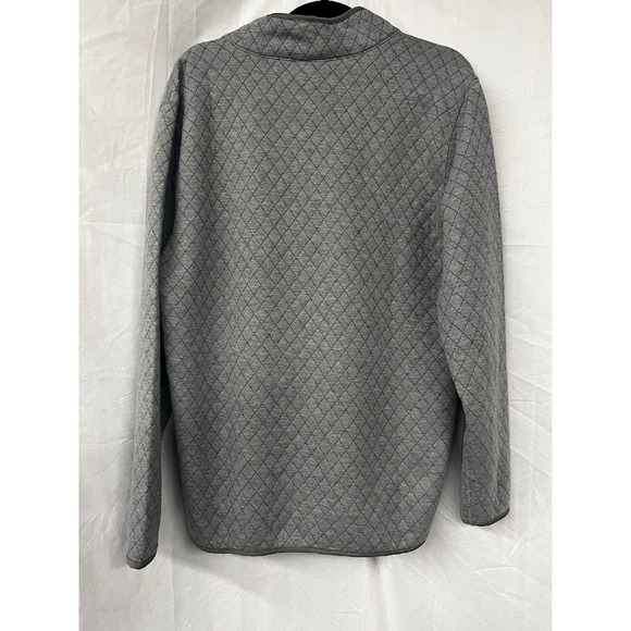 Redmond Clothing Outfitters Quilted Pullover Gray Button Up Mens Size M - Picture 3 of 5